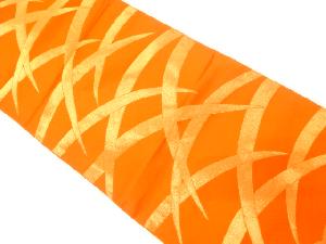 アンティーク　芝草模様織り出しリバーシブル全通袋帯（材料）